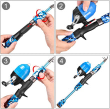 Load image into Gallery viewer, Beginner-Friendly Kids Fishing Kit - Pink Telescopic Rod &amp; Size Options 1.2-1.8M