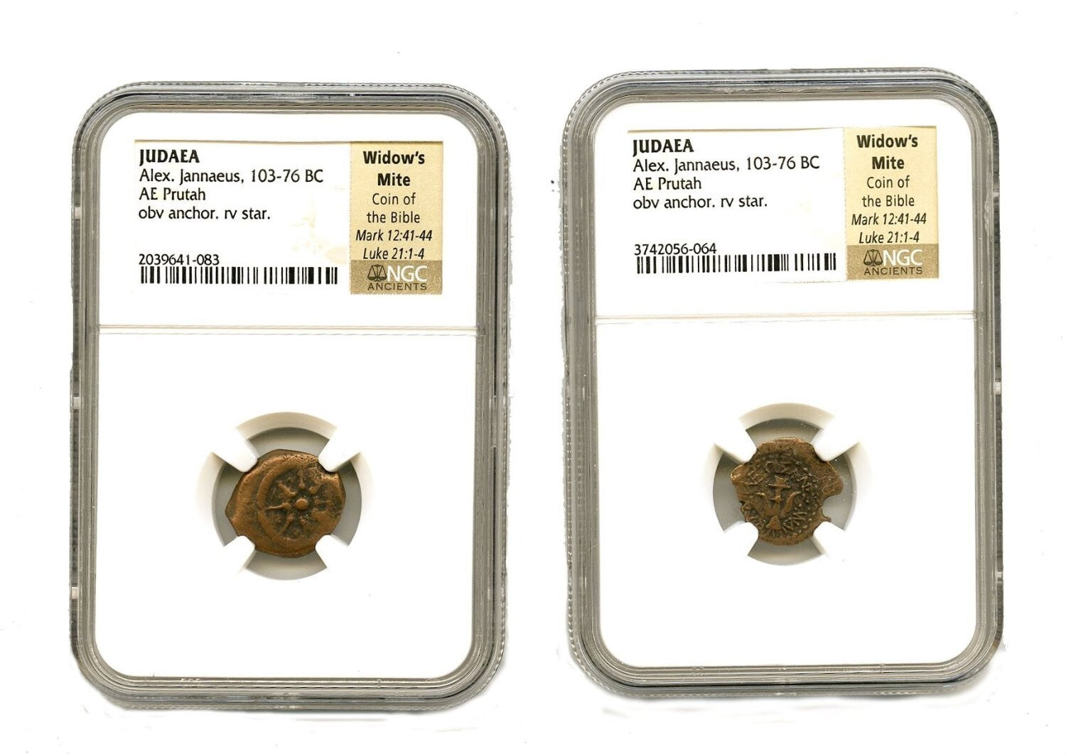 Rare NGC Certified Widow's Mite Coin - Ancient Bronze with Biblical Significance