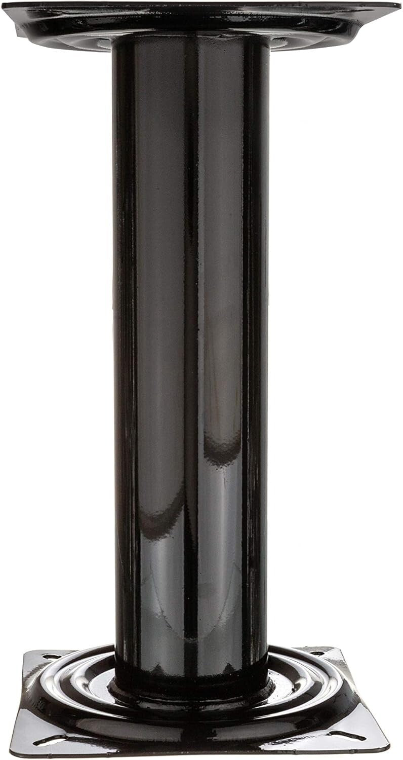 Economical Black Pedestal Seat with Reinforced Joints - Fits Any Boating Style