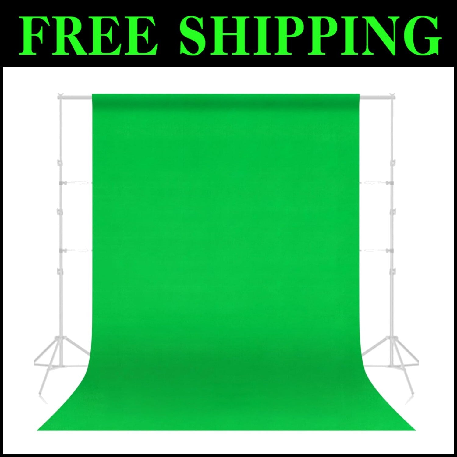 10x20ft Green Screen Backdrop Kit for YouTube & Streaming – Durable & Portable