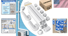 Load image into Gallery viewer, Waterproof Mini-Split Line Set Cover 3-Inch x 17 Feet - Durable PVC Solution