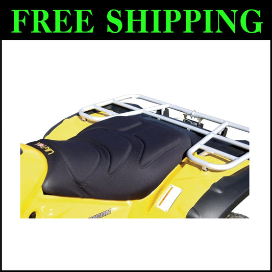 Ergonomic Black ATV Seat Cover with Gel-Tech Foam & Quick-Release Buckles