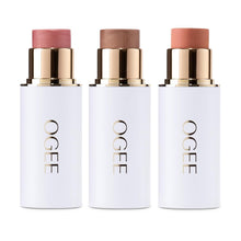 Load image into Gallery viewer, Certified Organic Bronzer, Blush, and Highlighter Sticks - Sheer Finish Trio
