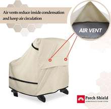 Load image into Gallery viewer, Waterproof Beige Patio Chair Cover 2-Pack - Ultimate Protection for Adirondacks