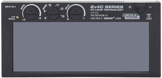 2x4 Auto-Darkening Welding Lens with Variable Shade 8-13 for Comfort