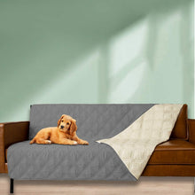 Load image into Gallery viewer, Waterproof Dog Bed Cover with Anti-Slip Back - Luxury Pet Blanket in Dark Grey