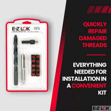 Load image into Gallery viewer, Quick Repair Thread Kit for Metal - Carbon Steel Inserts &amp; Tools for Soft Metals