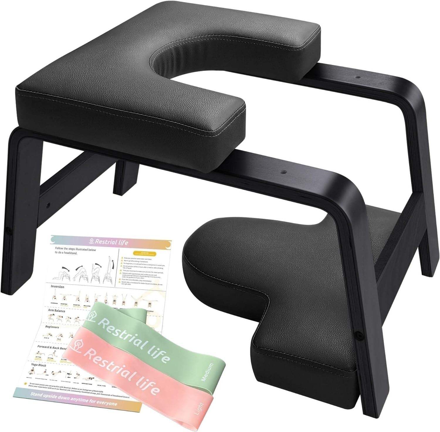 Multi-Color Yoga Headstand Chair with Non-Slip Pads for Beginners and Experts