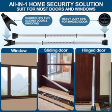 Load image into Gallery viewer, Two 46-Inch Adjustable Door Lock Bars - Effortless Security for Home &amp; Travel