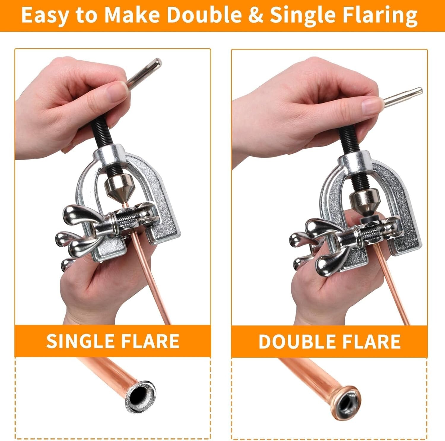 Durable 3/16" Brake Line Set with Flaring Tool & Complete Fittings Package