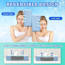 Load image into Gallery viewer, Cooling Cube Memory Foam Pillow - Adjustable Firmness, Perfect for Side Sleepers
