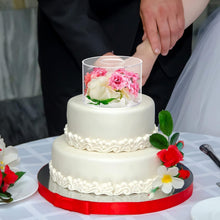 Load image into Gallery viewer, Clear Fillable Cake Riser Set with LED - 6'', 8'', 10'' for Stunning Displays