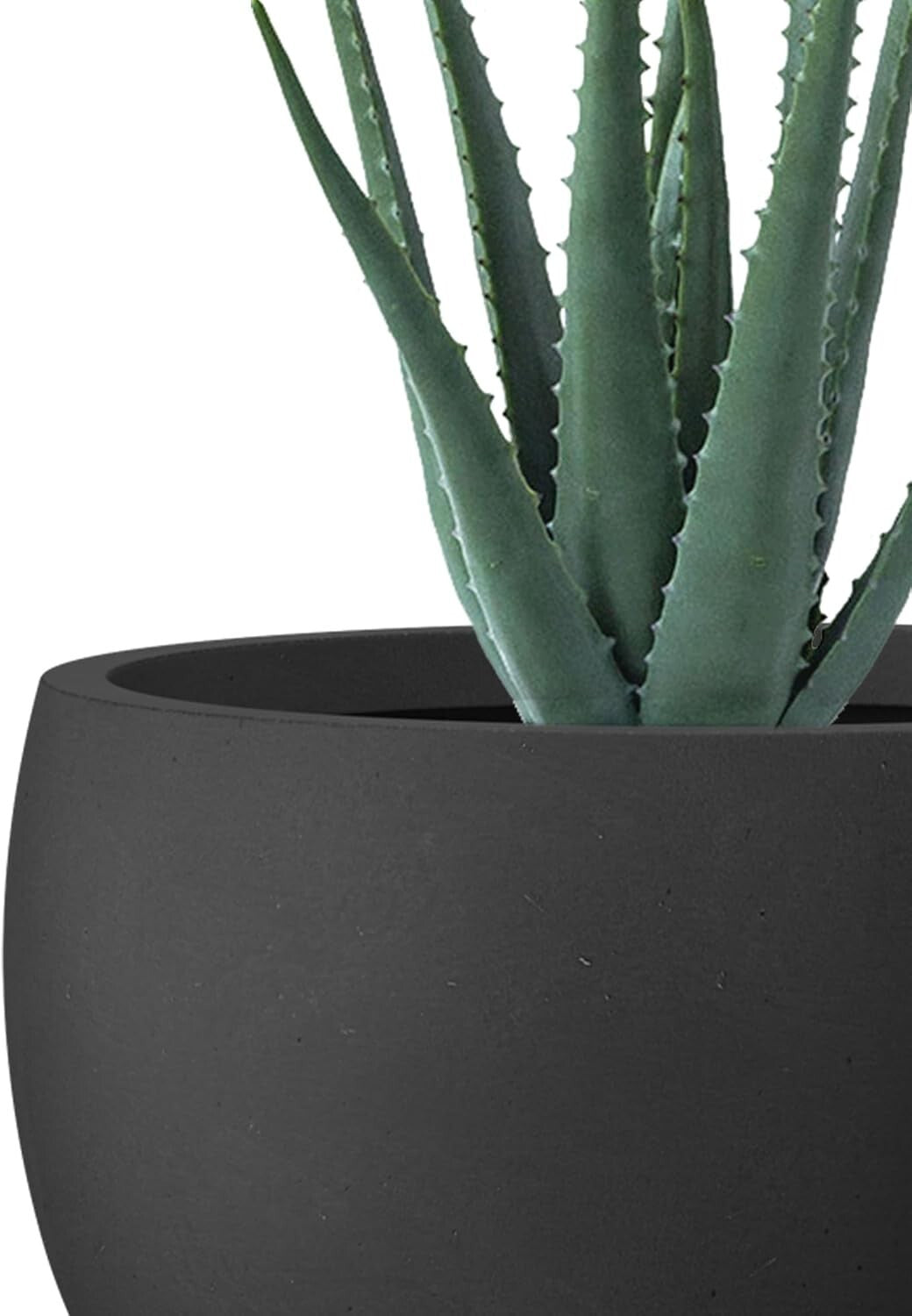 Elegant 14'' Concrete Plant Pot with Drainage for Modern Indoor & Outdoor Spaces