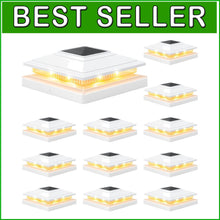 Load image into Gallery viewer, Solar-Powered LED Post Lights - Stylish, Waterproof Outdoor Lighting for Fences