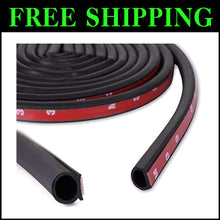 Load image into Gallery viewer, Self-Adhesive Rubber Weatherstrip 1/2x7/16 for Soundproofing and Insulation