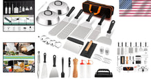 Load image into Gallery viewer, Stainless Steel 25-Piece Griddle Accessories Kit for Effortless BBQ Cooking