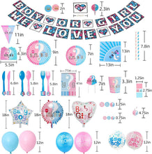 Load image into Gallery viewer, All-in-One Gender Reveal Supplies Set - 563 Pieces for Unforgettable Memories