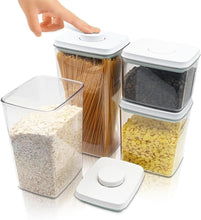 Load image into Gallery viewer, Modern 4-Piece Airtight Food Storage Set with Silicone Seal - Dishwasher Safe