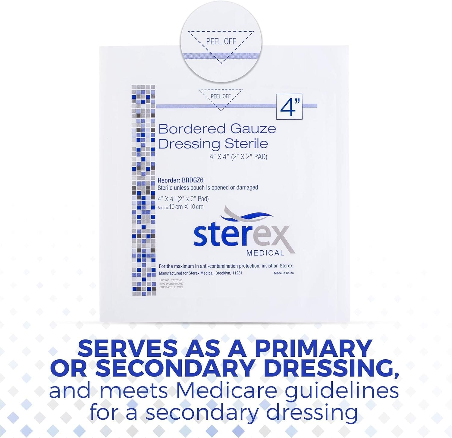 120 Count Sterile 4x4 Gauze Dressings – Optimal for Sensitive Skin and Wounds
