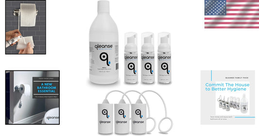 Biodegradable Toilet Cleaning Foam Spray Family Pack with Soothing Aloe Vera