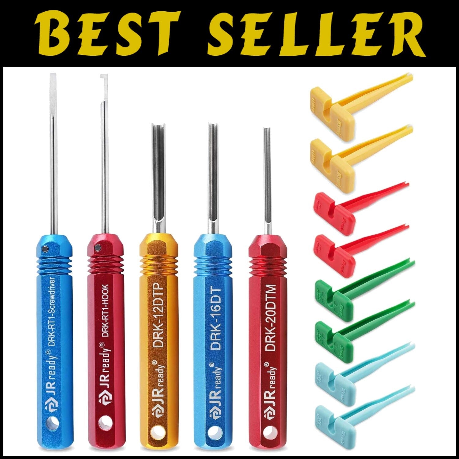 Durable Deutsch Pin Extraction Tools in 13-Piece Kit with Storage Bag Included