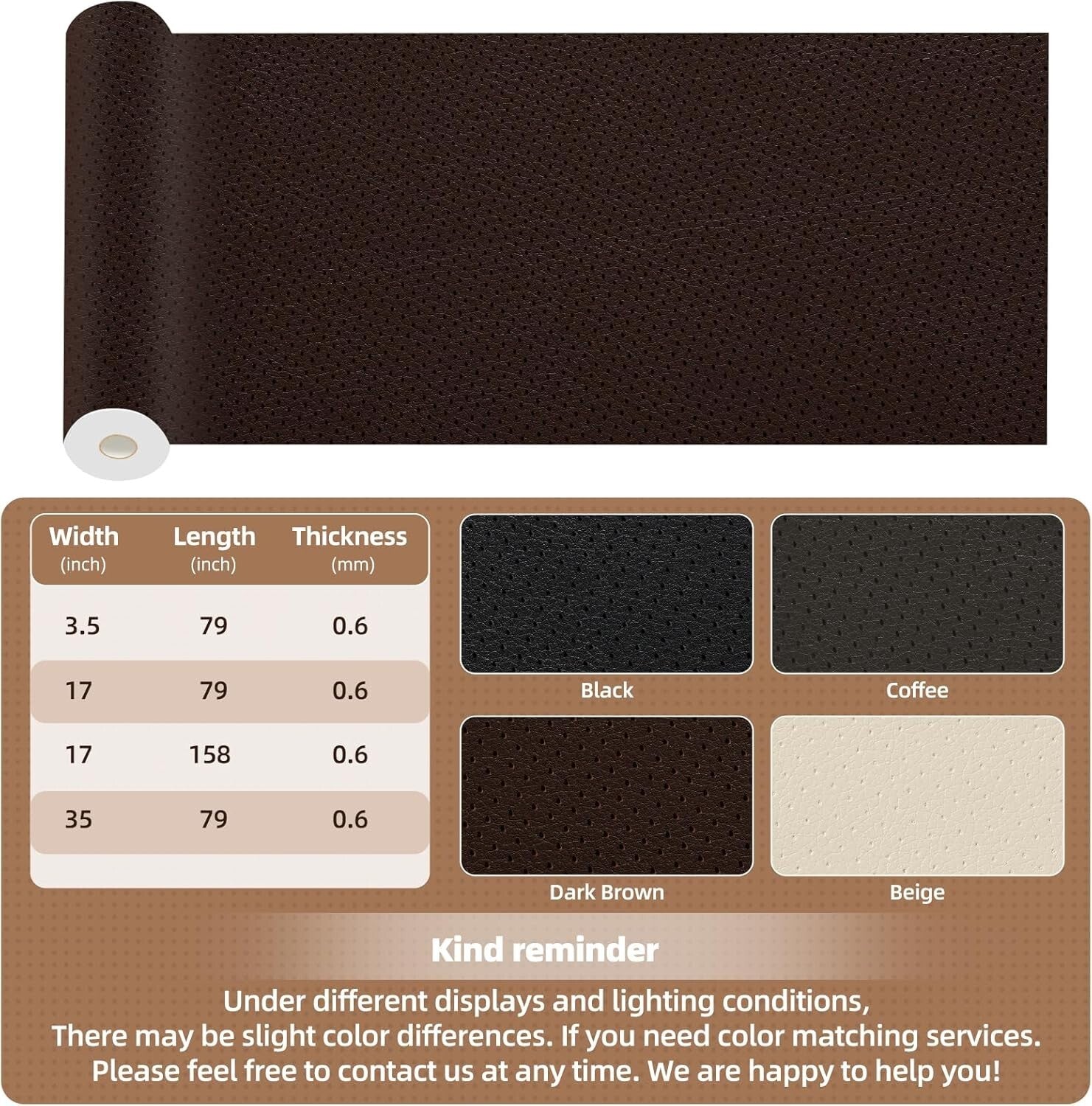 Versatile Black Leather Repair Patch, 35X79 Inch - No Residue & Strong Adhesion