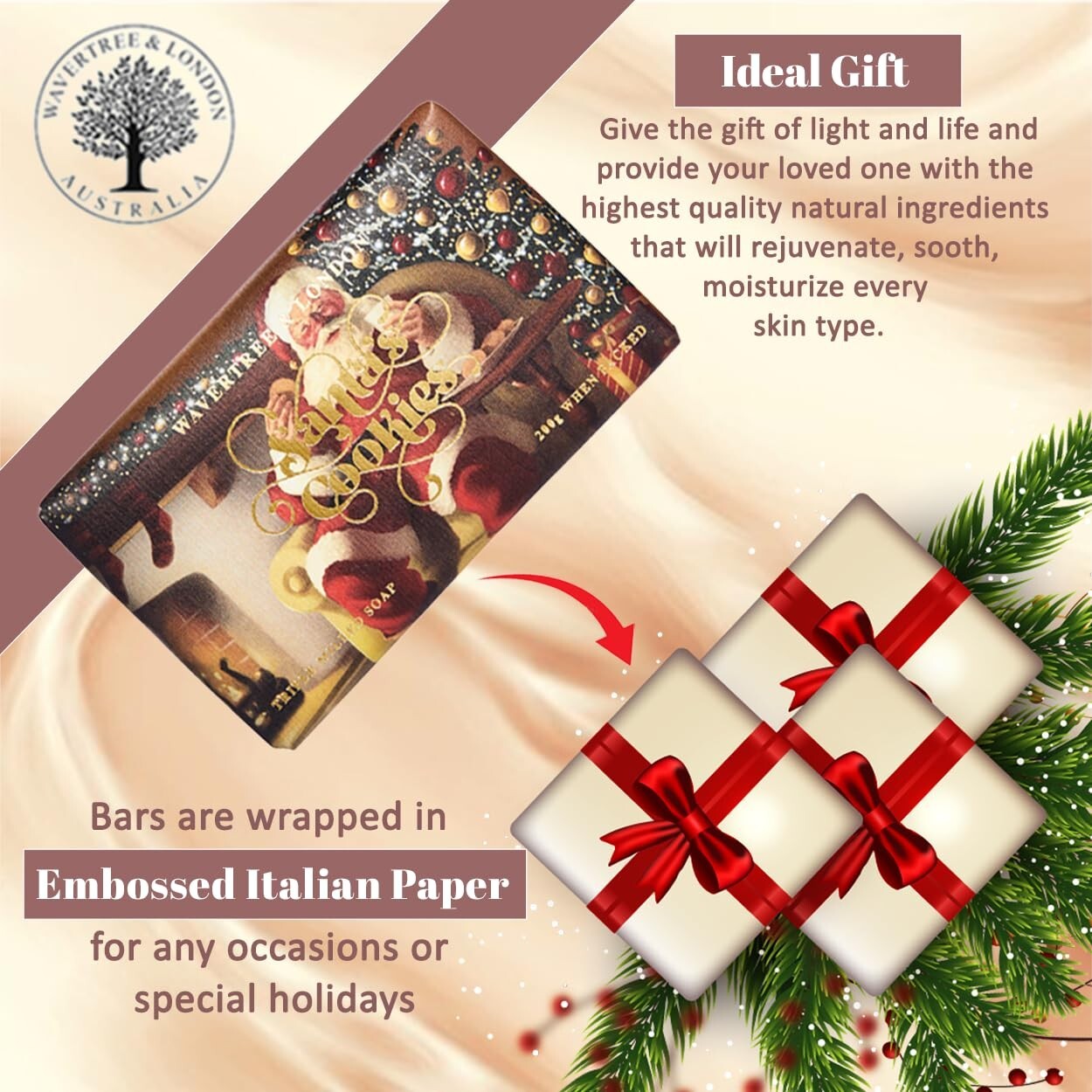 8 Bars of English Rose Scented Shea Butter Soap - French Triple Milled Luxury