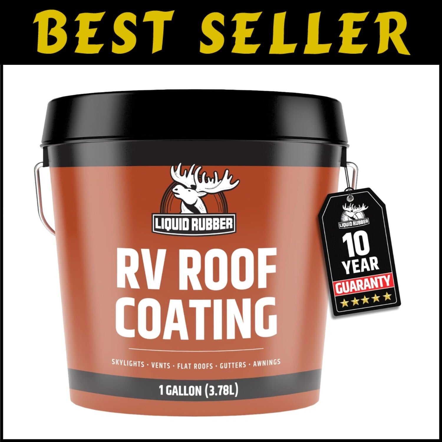 Brilliant White RV Roof Sealant - Flexible & Solar Reflective Waterproof Coating