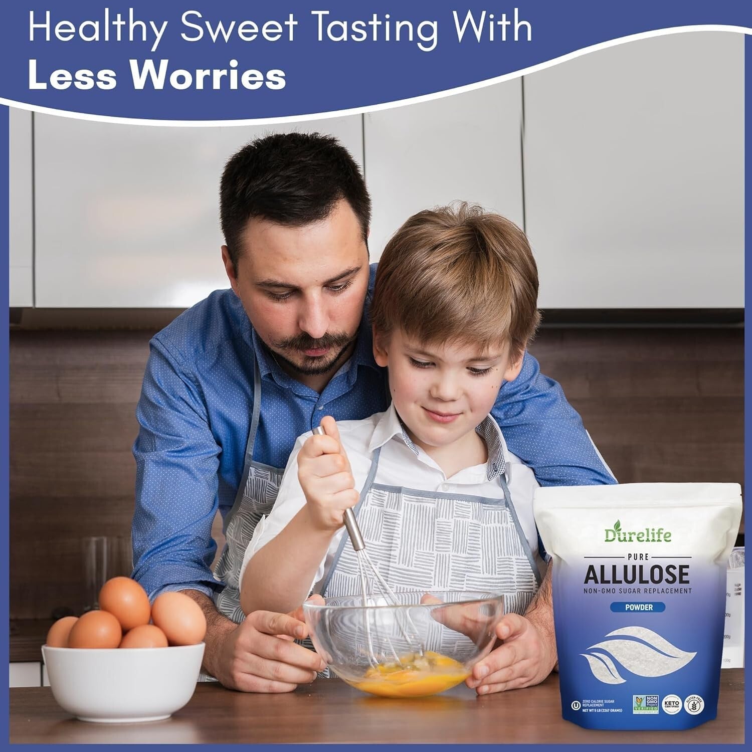 100% Pure Keto Friendly Allulose Sweetener - 10 lb, Natural Flavor, NO Fillers