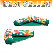 Load image into Gallery viewer, Noodle Sling Pool Float: Inflatable-Free Comfort with Cup Holder - Fruit Salad