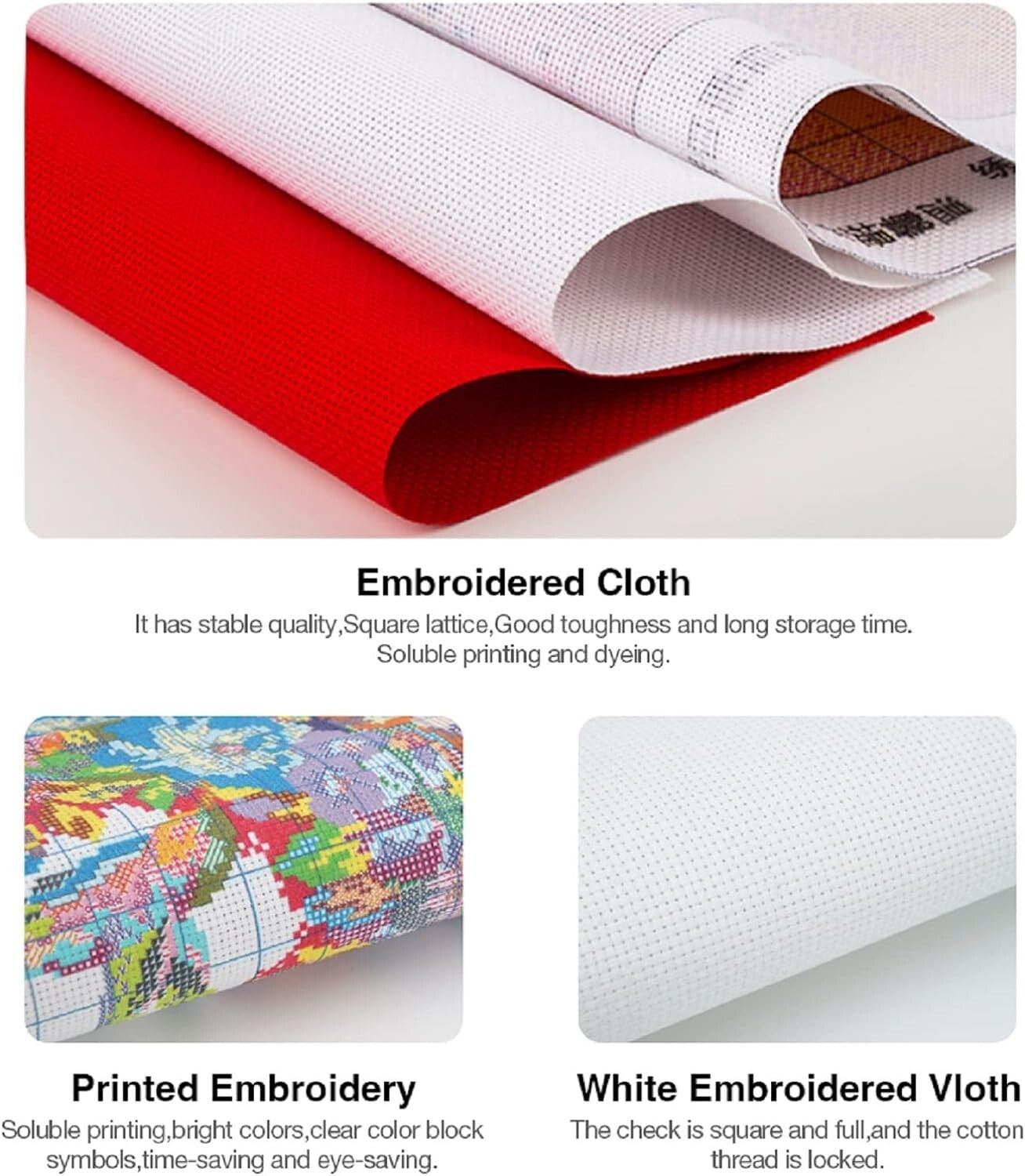 DIY Cross Stitch Embroidery Kit for Adults - Hummingbirds Theme, 17.7 x 17.7 in