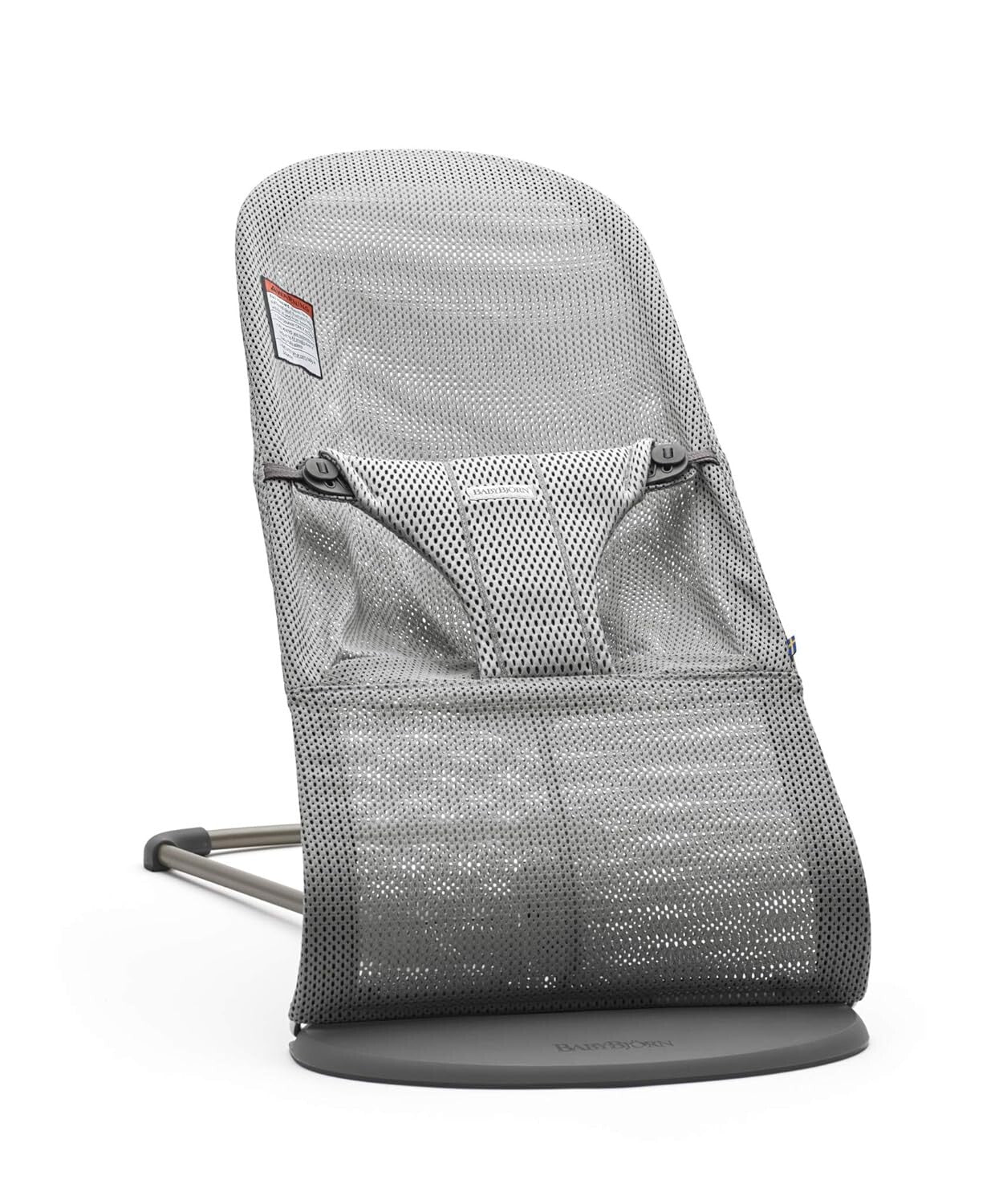 Gray Mesh Baby Bouncer - Soothing, Portable & Ideal for Newborns Up to 29 Pounds