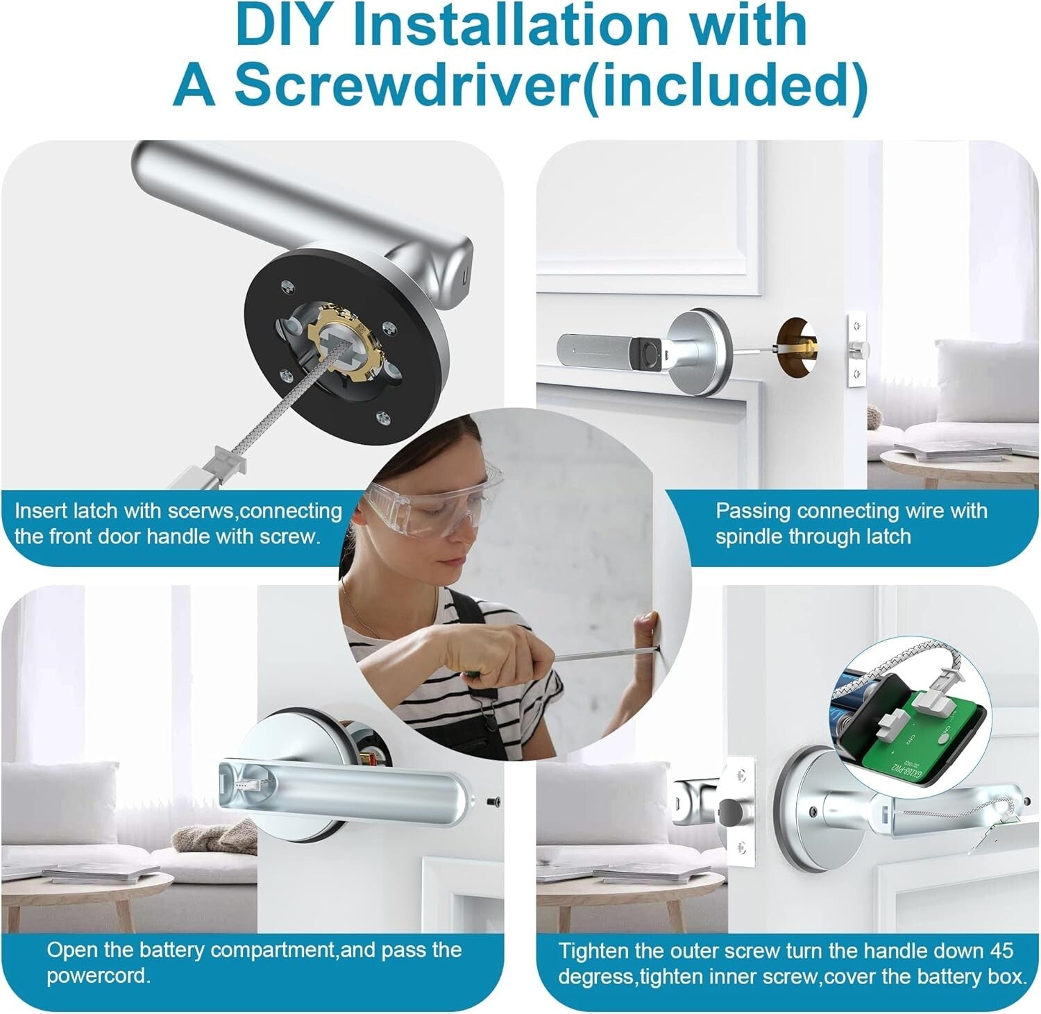 Easy DIY Installation Biometric Fingerprint Lock - Secure Your Home Effortlessly