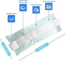 Load image into Gallery viewer, Instant Cooling Perineal Ice Maxi Pads - 24 Reusable Packs for Postpartum Relief