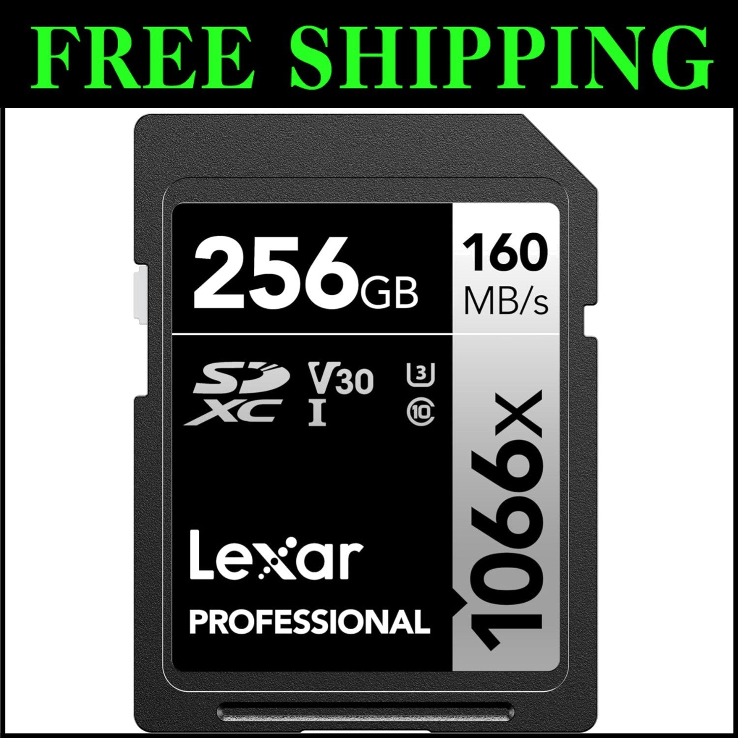 UHS-I 256GB SD Card, 160MB/s - Ideal for Photographers Seeking Top Performance