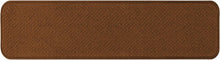 Load image into Gallery viewer, Comfort &amp; Safety: Set of 15 Non-Slip Toffee Brown Carpet Treads - 8" x 27"
