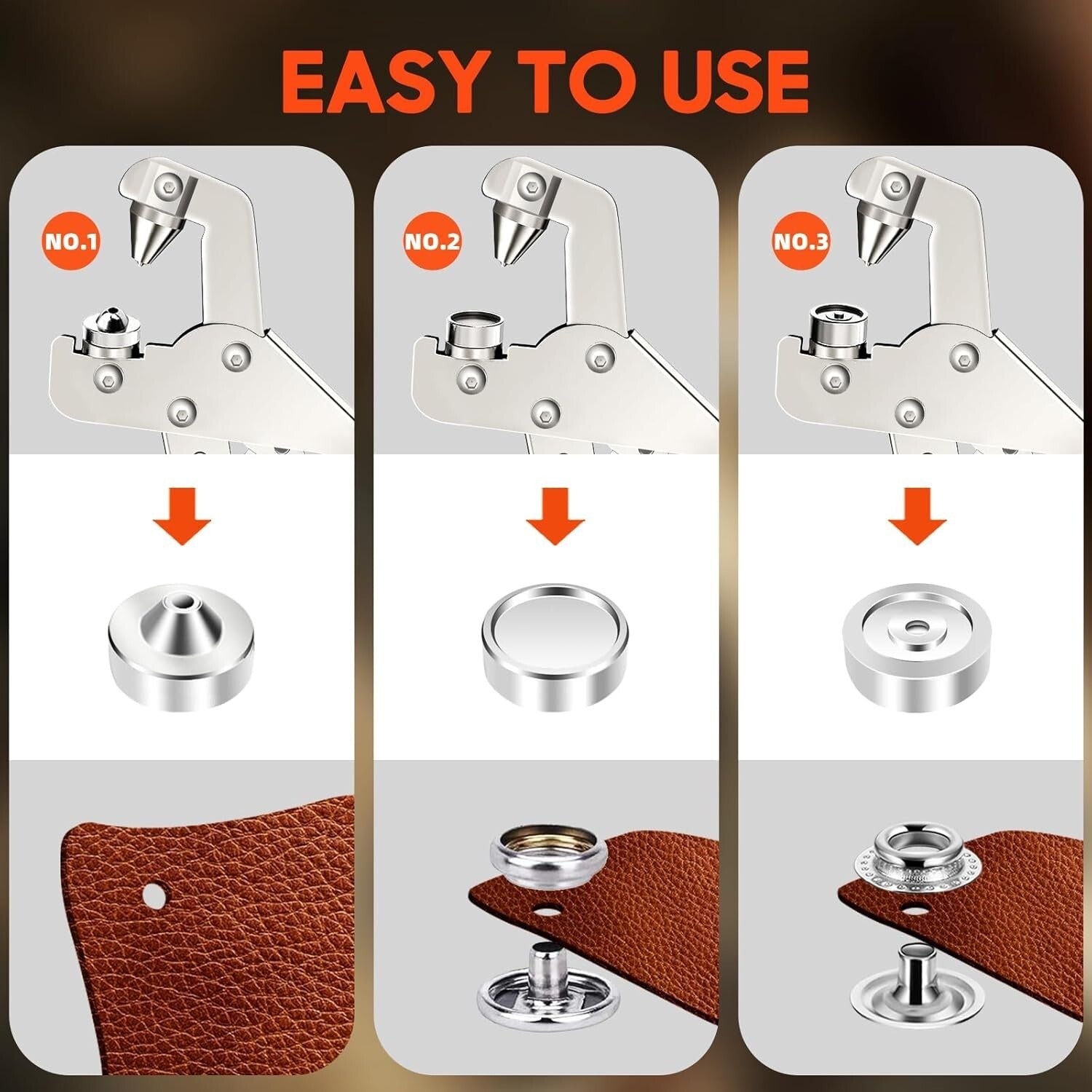 40-Set Snap Fastener Tool Kit - Effortless Snap Installation for DIY Projects