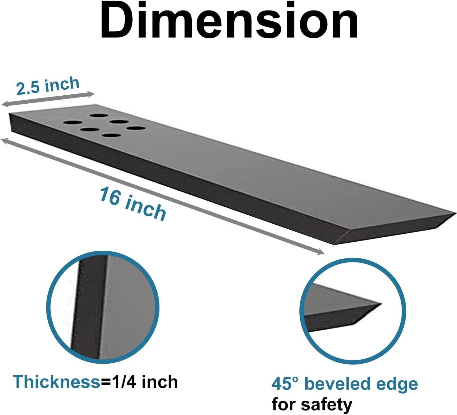 Concealed Heavy Duty Iron Countertop Support Brackets - 3 Pack for Safety