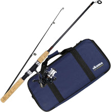 Load image into Gallery viewer, Ambidextrous Voyager Spinning Travel Fishing Kit - Perfect for Adventures