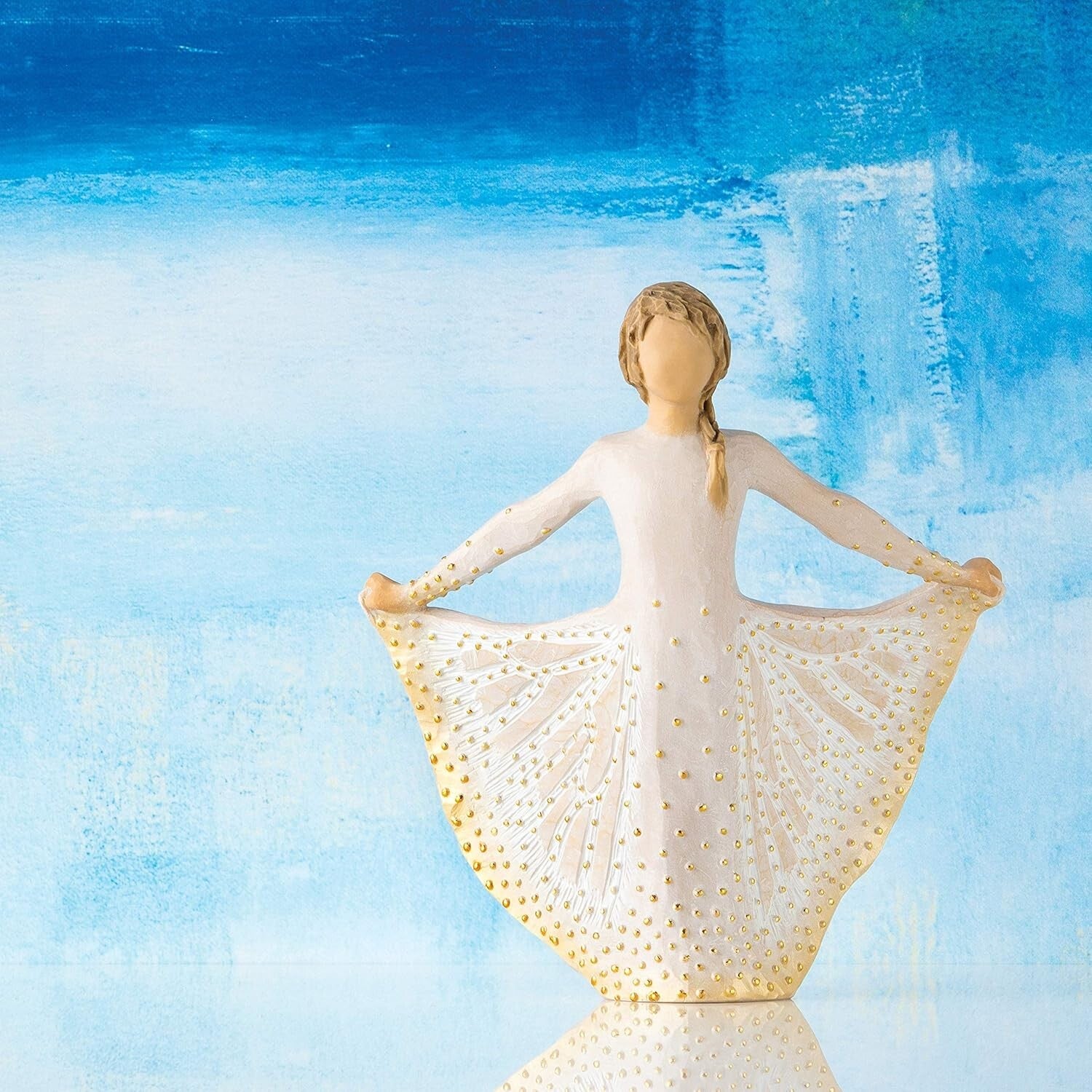 Susan Lordi Butterfly Figurine - Hand-Carved and Painted for Personal Growth