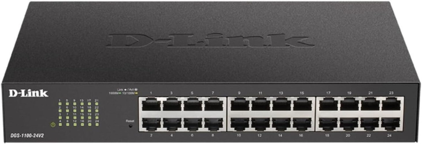 Energy-Efficient 24-Port Gigabit Managed Switch - Silent Operation & Easy Setup