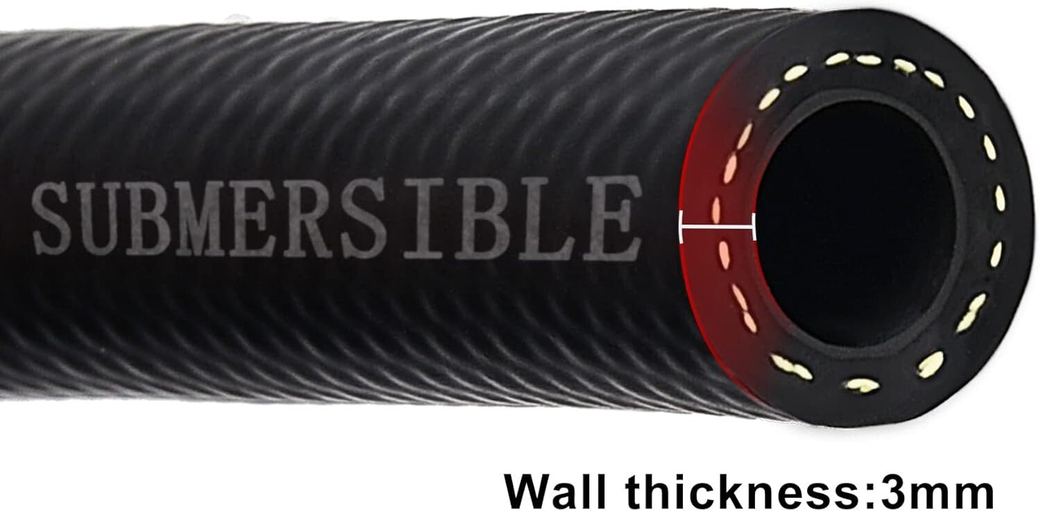 5FT Submersible Fuel Hose 5/16" E85 Line SAE 30R10 - Durable Automotive Solution