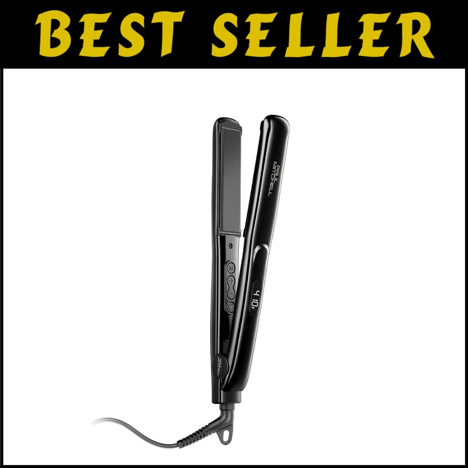 Curved-Edge 1-Inch Ceramic Flat Iron: Perfect for Waves, Curls & Straight Hair