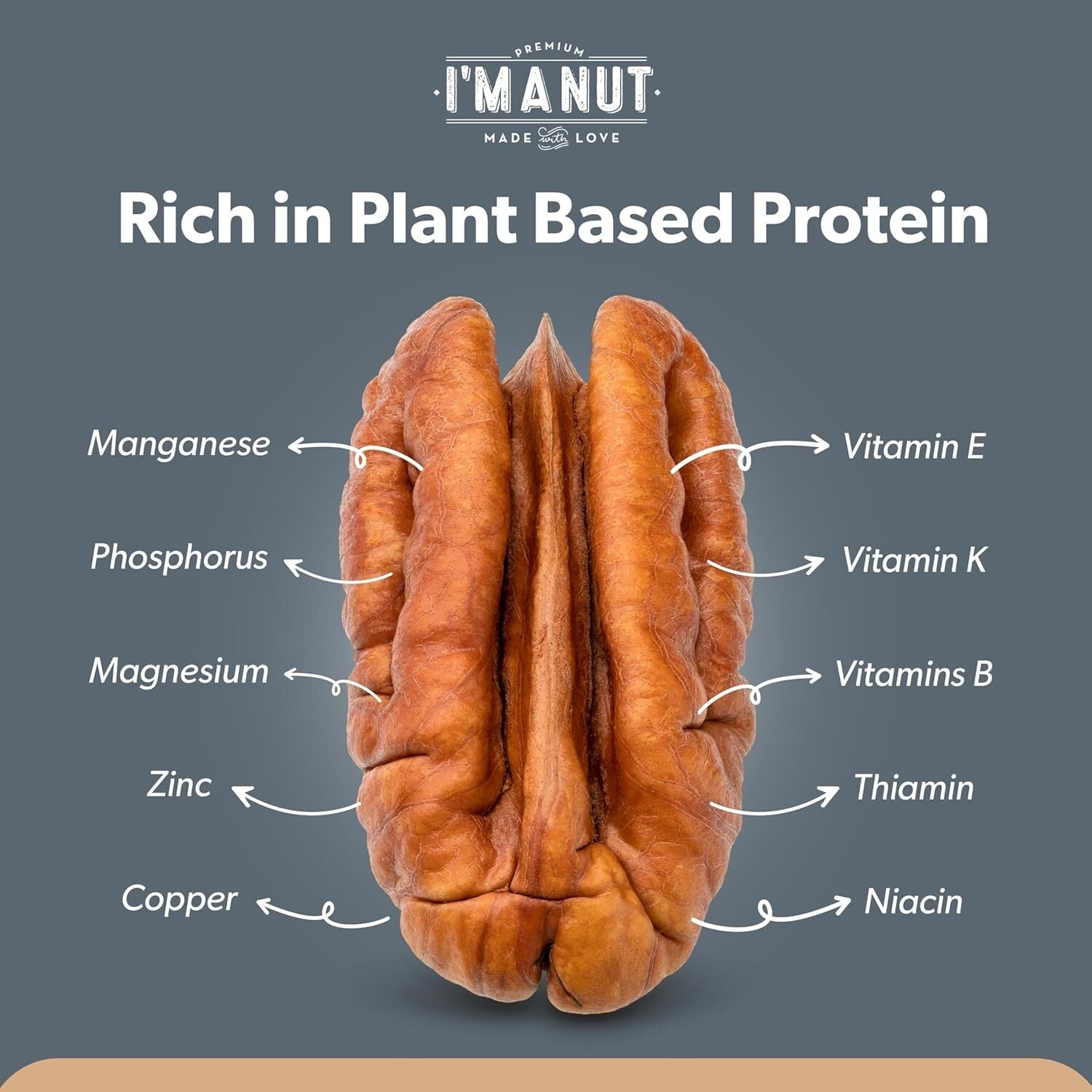 48 oz American-Grown Chopped Pecans - Fresh, Vegan, Resealable for Easy Snacking