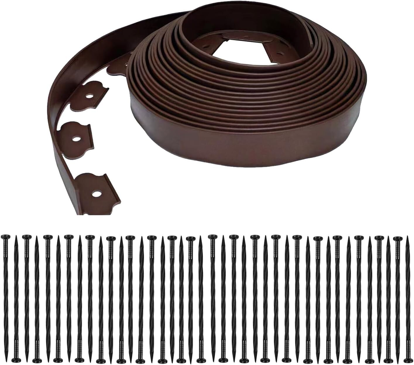 Durable 40FT Landscape Edging, 2in Height with 40 Stakes for Beautiful Borders