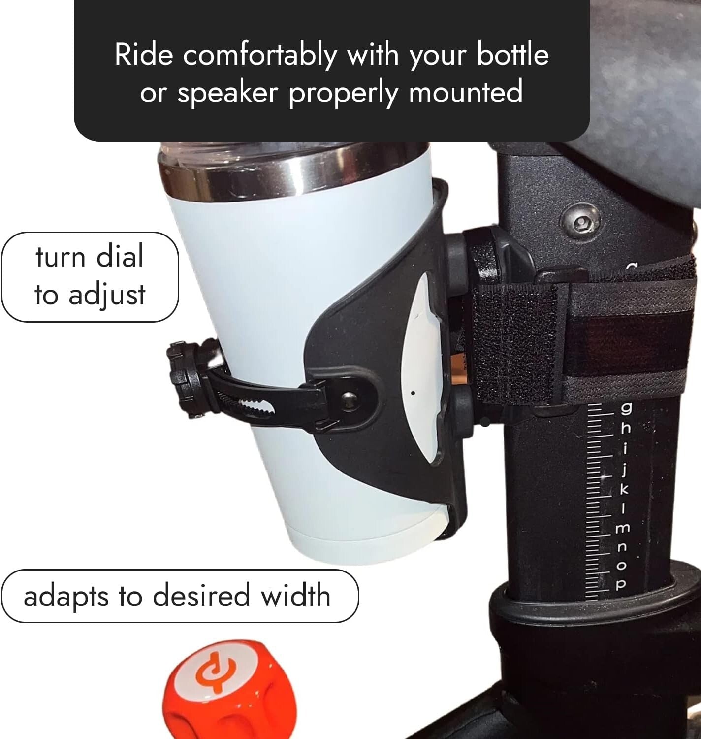 Versatile Bicycle Storage Holder - Fits Bottles, Cups, or Speakers Securely