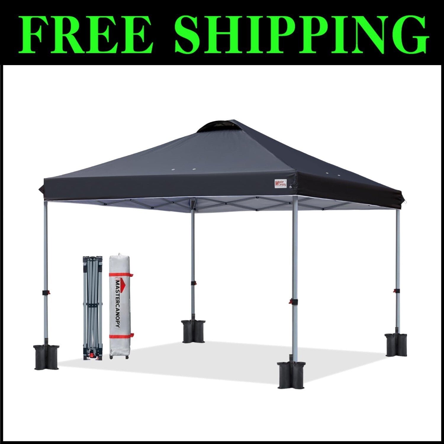 Versatile 10x10 Pop-Up Tent with Height Adjustments for Tailgating and Festivals