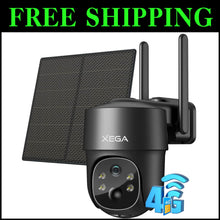 Load image into Gallery viewer, Wireless Outdoor Security Camera with Built-In SIM, Night Vision &amp; Two-Way Talk