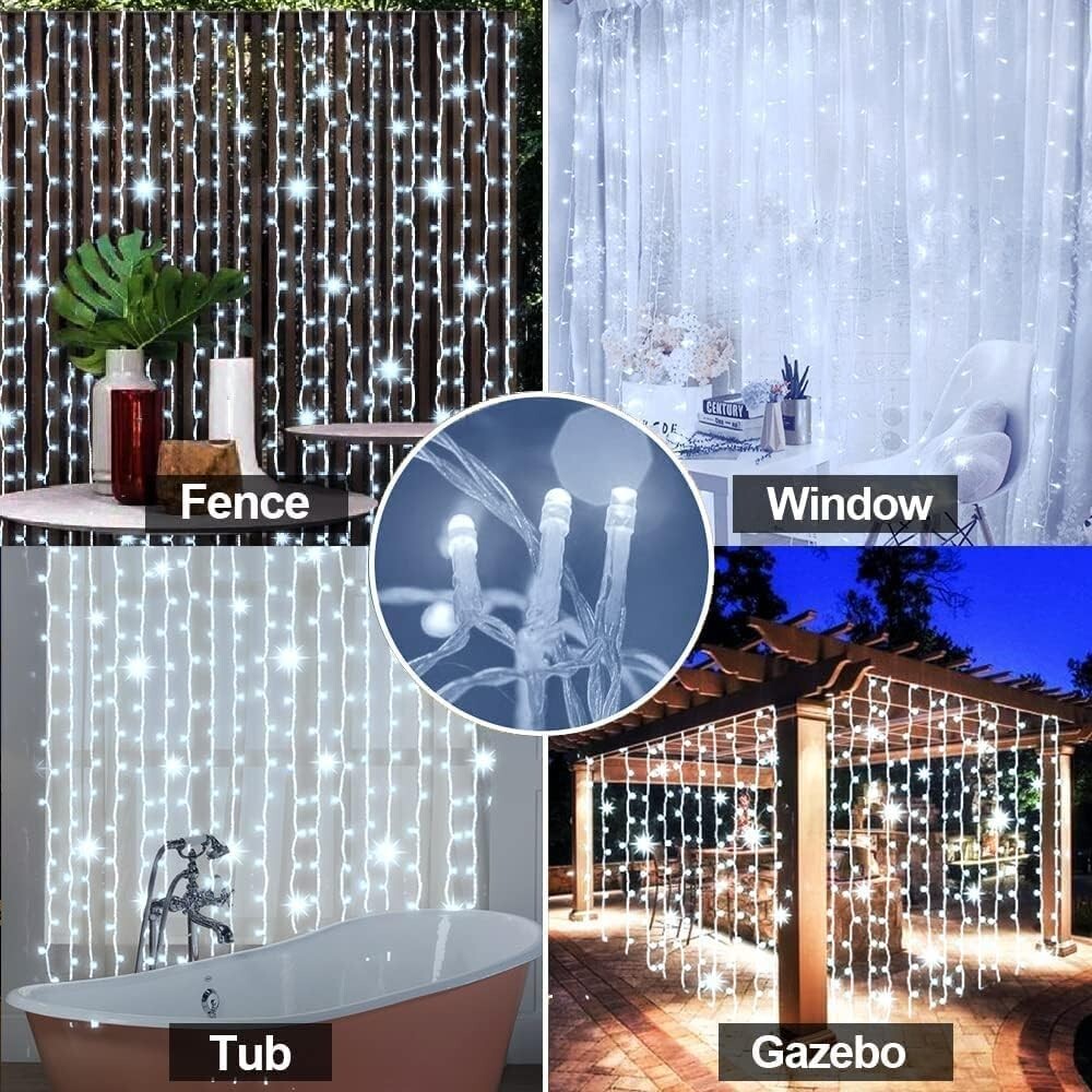 Remote-Controlled Solar 300 LED Fairy String Lights - Multi-Use Outdoor Decor