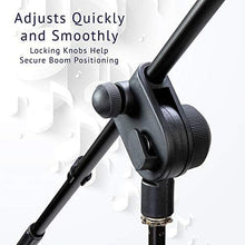 Load image into Gallery viewer, Durable Foldable Microphone Stand Boom Arm with Height Adjustment 38.5"-66"